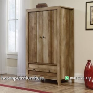 Lemari Pakaian Minimalis Natural Hasan Putra Furniture Jepara - Indonesia Furniture