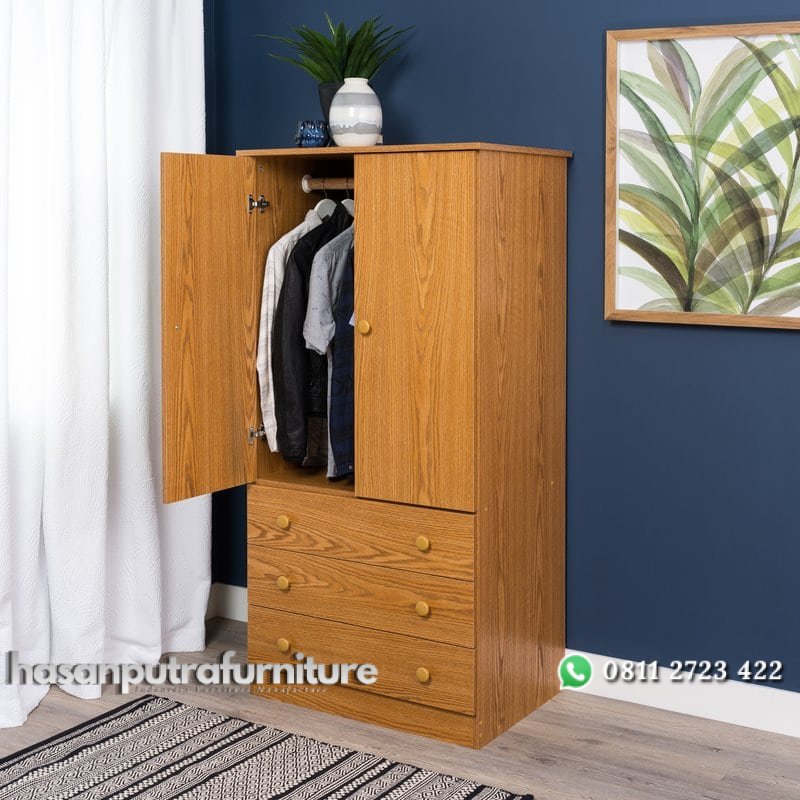 Lemari Pakaian Pintu 2 Jati Minimalis Hasan Putra Furniture Jepara - Indonesia Furniture 2 Lemari Pakaian Pintu 2 Jati Minimalis Hasan Putra Furniture Jepara - Indonesia Furniture - Gambar 2