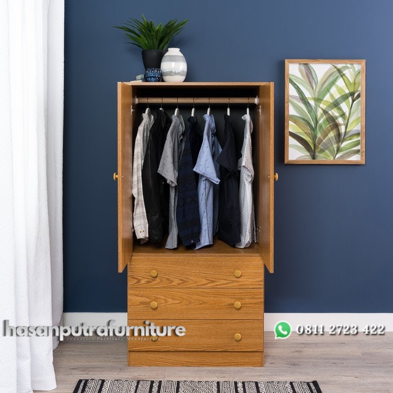 Lemari Pakaian Pintu 2 Jati Minimalis Hasan Putra Furniture Jepara - Indonesia Furniture 3 Lemari Pakaian Pintu 2 Jati Minimalis Hasan Putra Furniture Jepara - Indonesia Furniture - Gambar 3