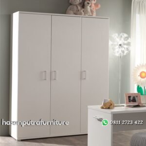 Lemari Pakaian Pintu 3 Duco Hasan Putra Furniture Jepara - Indonesia Furniture