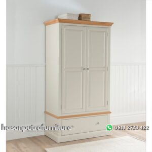 Lemari Pakaian Pintu Dua Minimalis Modern Hasan Putra Furniture Jepara - Indonesia Furniture