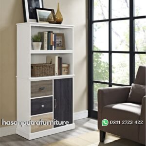 Lemari Rak Buku Minimalis Jepara Hasan Putra Furniture Jepara - Indonesia Furniture