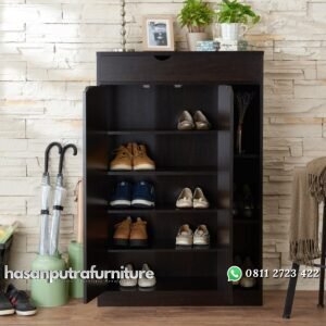 Lemari Rak Sepatu Minimalis Hasan Putra Furniture Jepara - Indonesia Furniture