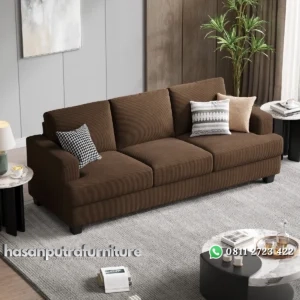 Lington Sofa Tamu Minimalis Modern 3 Seater Terbaru Hasan Putra Furniture Jepara - Indonesia Furniture