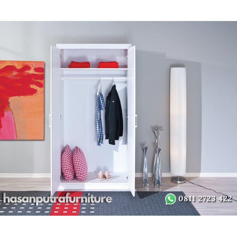 Lemari Pakaian Pintu 2 Warna Putih Minimalis Hasan Putra Furniture Jepara - Indonesia Furniture 2 Lemari Pakaian Pintu 2 Warna Putih Minimalis Hasan Putra Furniture Jepara - Indonesia Furniture - Gambar 2
