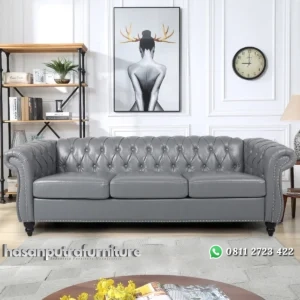 Luliana Sofa Tamu 3 Seater Minimalis Modern Kain Oscar Hasan Putra Furniture Jepara - Indonesia Furniture