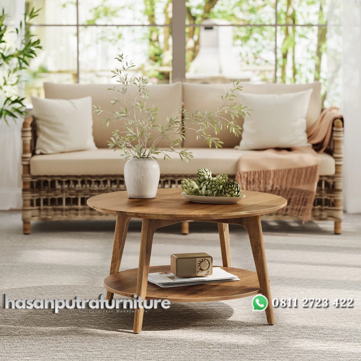 Maklena Meja Tamu Bundar Minimalis Modern Hasan Putra Furniture Jepara - Indonesia Furniture 1 Maklena Meja Tamu Bundar Minimalis Modern Hasan Putra Furniture Jepara - Indonesia Furniture