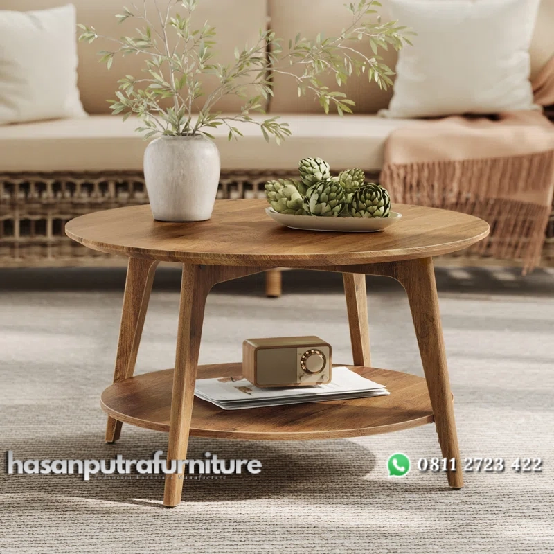Maklena Meja Tamu Bundar Minimalis Modern Hasan Putra Furniture Jepara - Indonesia Furniture 3 Maklena Meja Tamu Bundar Minimalis Modern Hasan Putra Furniture Jepara - Indonesia Furniture - Gambar 3