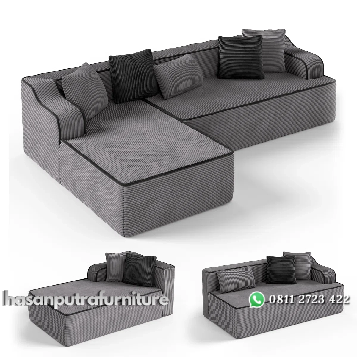 Marinna Set Sofa Tamu Sudut Minimalis Kain Beludru Hasan Putra Furniture Jepara - Indonesia Furniture 4 Marinna Set Sofa Tamu Sudut Minimalis Kain Beludru Hasan Putra Furniture Jepara - Indonesia Furniture - Gambar 4