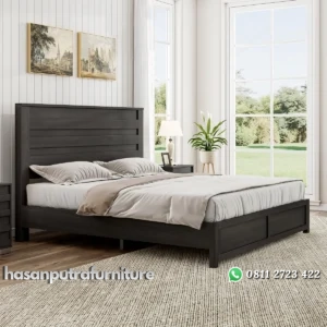 Marrio Tempat Tidur Kayu Jati Solid Minimalis Jepara Hasan Putra Furniture Jepara - Indonesia Furniture