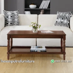 Mayallie Meja Tamu Klasik Kayu Jati Minimalis Hasan Putra Furniture Jepara - Indonesia Furniture
