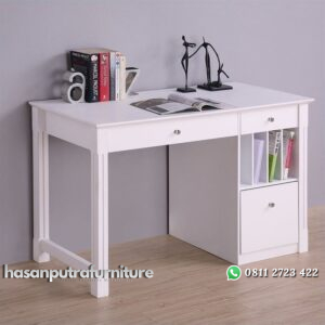 Meja Belajar Anak Cat Duco Putih Hasan Putra Furniture Jepara - Indonesia Furniture