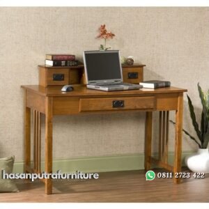 Meja Kerja Jati Minimalis Modern Hasan Putra Furniture Jepara - Indonesia Furniture