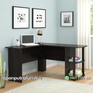 Meja Kerja Kantor Sudut Minimalis Hasan Putra Furniture Jepara - Indonesia Furniture