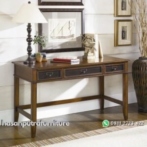 Meja Kerja Rumah Jati Minimalis Hasan Putra Furniture Jepara - Indonesia Furniture