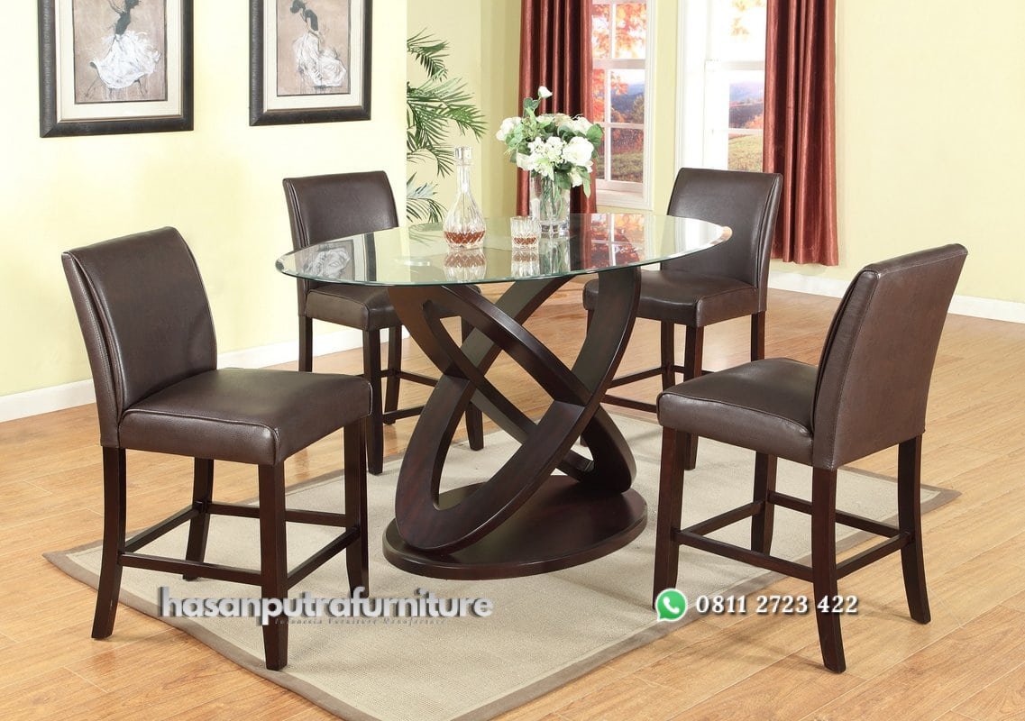 Set Meja Makan Kontemporer Elegan Hasan Putra Furniture Jepara - Indonesia Furniture 1 Set Meja Makan Kontemporer Elegan Hasan Putra Furniture Jepara - Indonesia Furniture