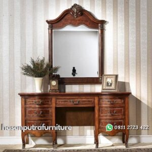 Meja Rias Jati Klasik Louis Hasan Putra Furniture Jepara - Indonesia Furniture