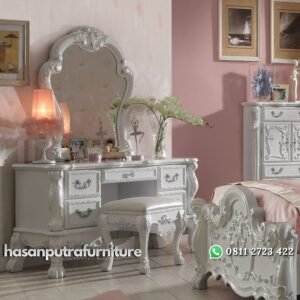 Meja Rias Mewah Ukiran Cat Duco Hasan Putra Furniture Jepara - Indonesia Furniture