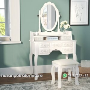 Meja Rias Ukiran Minimalis Cat Duco Hasan Putra Furniture Jepara - Indonesia Furniture
