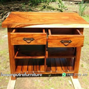 Meja TV Kayu Trembesi Minimalis Hasan Putra Furniture Jepara - Indonesia Furniture