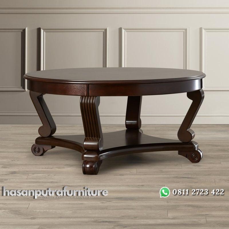 Meja Tamu Bulat Jati Jepara Hasan Putra Furniture Jepara - Indonesia Furniture 2 Meja Tamu Bulat Jati Jepara Hasan Putra Furniture Jepara - Indonesia Furniture - Gambar 2