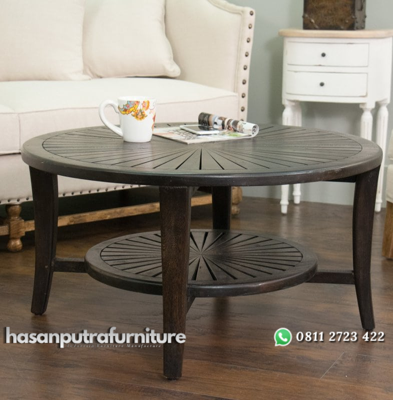 Meja Tamu Bundar Kayu Jati Minimalis Hasan Putra Furniture Jepara - Indonesia Furniture 1 Meja Tamu Bundar Kayu Jati Minimalis Hasan Putra Furniture Jepara - Indonesia Furniture