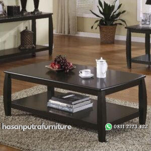 Meja Tamu Jati Rak Minimalis Hasan Putra Furniture Jepara - Indonesia Furniture
