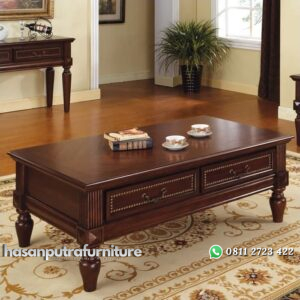 Meja Tamu Kayu Jati Asli Hasan Putra Furniture Jepara - Indonesia Furniture