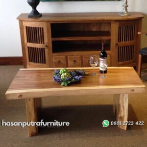 Meja Tamu Kayu Trembesi Minimalis Hasan Putra Furniture Jepara - Indonesia Furniture