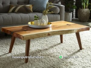 Meja Tamu Kayu Trembesi Jakarta Hasan Putra Furniture Jepara - Indonesia Furniture