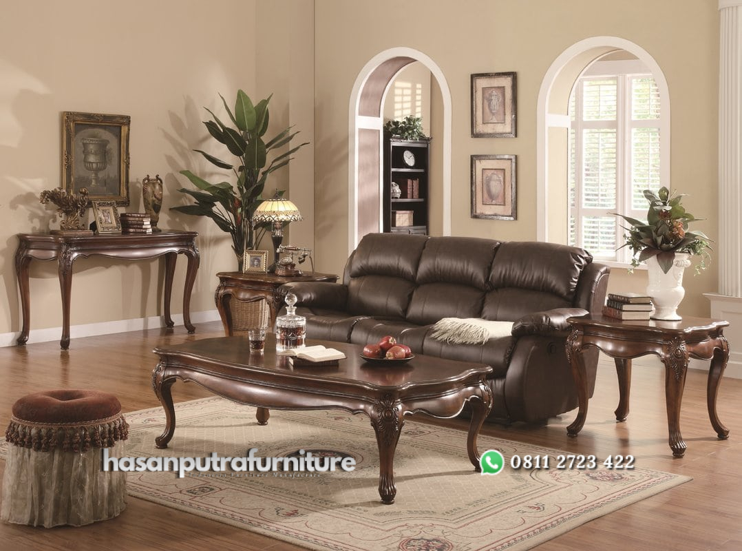 Meja Tamu Klasik Ukiran Kayu Jati Hasan Putra Furniture Jepara - Indonesia Furniture 2 Meja Tamu Klasik Ukiran Kayu Jati Hasan Putra Furniture Jepara - Indonesia Furniture - Gambar 2