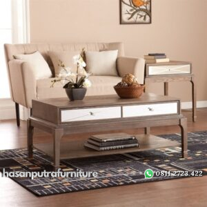 Meja Tamu Laci Minimalis Multifungsi Hasan Putra Furniture Jepara - Indonesia Furniture