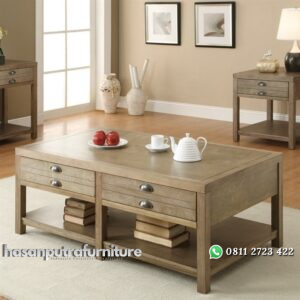 Meja Tamu Model Laci Minimalis Multifungsi Hasan Putra Furniture Jepara - Indonesia Furniture