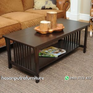Meja Tamu Modern Kayu Jati Minimalis Hasan Putra Furniture Jepara - Indonesia Furniture