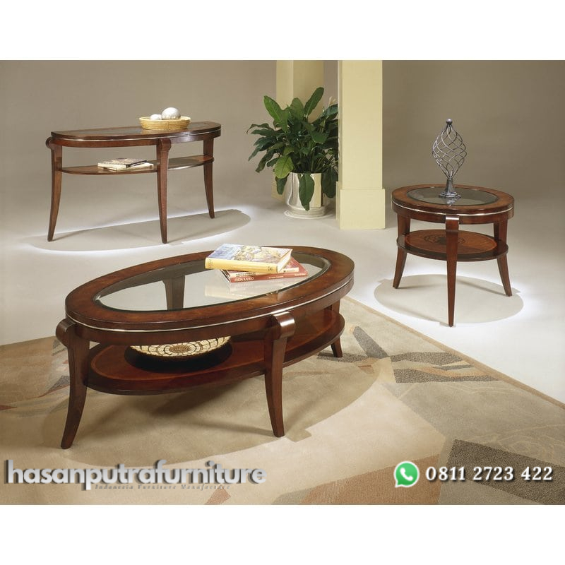 Meja Tamu Oval Kaca Minimalis Hasan Putra Furniture Jepara - Indonesia Furniture 2 Meja Tamu Oval Kaca Minimalis Hasan Putra Furniture Jepara - Indonesia Furniture - Gambar 2