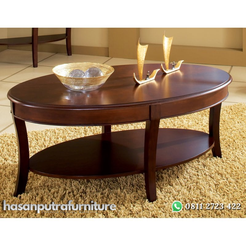 Meja Tamu Oval Minimalis Kayu Jati Hasan Putra Furniture Jepara - Indonesia Furniture 2 Meja Tamu Oval Minimalis Kayu Jati Hasan Putra Furniture Jepara - Indonesia Furniture - Gambar 2