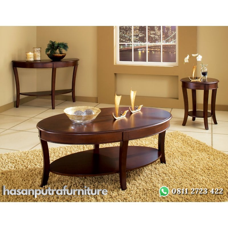 Meja Tamu Oval Minimalis Kayu Jati Hasan Putra Furniture Jepara - Indonesia Furniture 3 Meja Tamu Oval Minimalis Kayu Jati Hasan Putra Furniture Jepara - Indonesia Furniture - Gambar 3