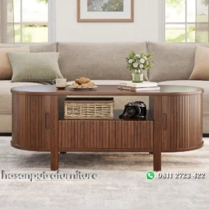 Meja Tamu Model Pintu Sliding Unik Minimalis Modern Terbaru Hasan Putra Furniture Jepara - Indonesia Furniture