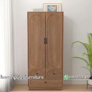 Micky Lemari Pakaian 2 Pintu Plywood Tacosheet Minimalis Hasan Putra Furniture Jepara - Indonesia Furniture