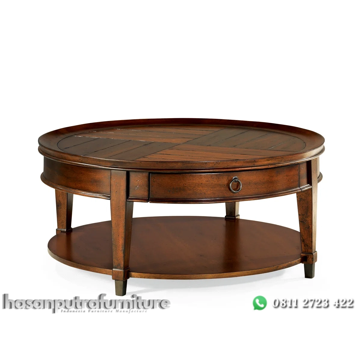 Millis Meja Tamu Bundar Klasik Berlaci Desain Minimalis Hasan Putra Furniture Jepara - Indonesia Furniture 2 Millis Meja Tamu Bundar Klasik Berlaci Desain Minimalis Hasan Putra Furniture Jepara - Indonesia Furniture - Gambar 2