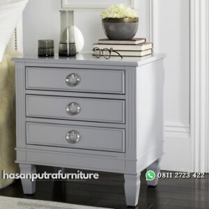 Nakas 3 Laci Cat Duco Hasan Putra Furniture Jepara - Indonesia Furniture