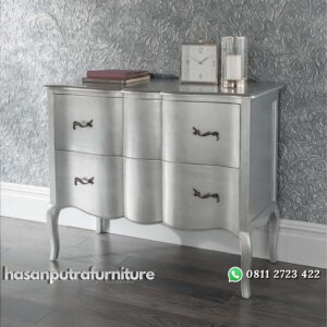 Nakas Jumbo Silver 2 Laci Estelle Hasan Putra Furniture Jepara - Indonesia Furniture