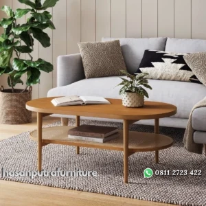 Nathan Meja Tamu Rotan Top Kayu Jati Minimalis Hasan Putra Furniture Jepara - Indonesia Furniture