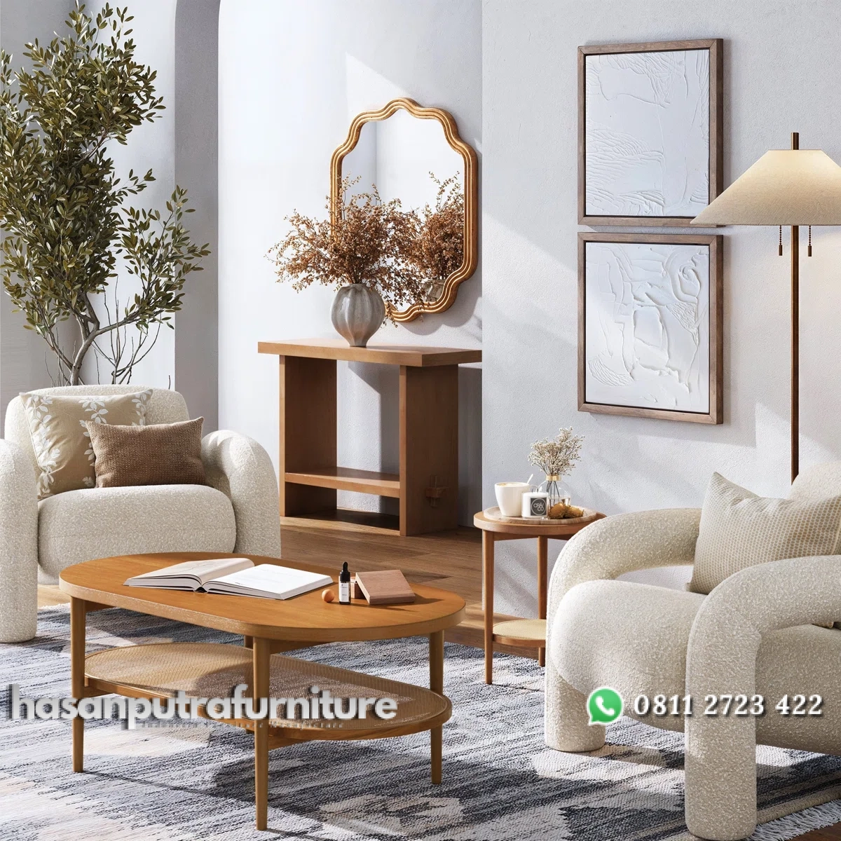Nathan Meja Tamu Rotan Top Kayu Jati Minimalis Hasan Putra Furniture Jepara - Indonesia Furniture 2 Nathan Meja Tamu Rotan Top Kayu Jati Minimalis Hasan Putra Furniture Jepara - Indonesia Furniture - Gambar 2