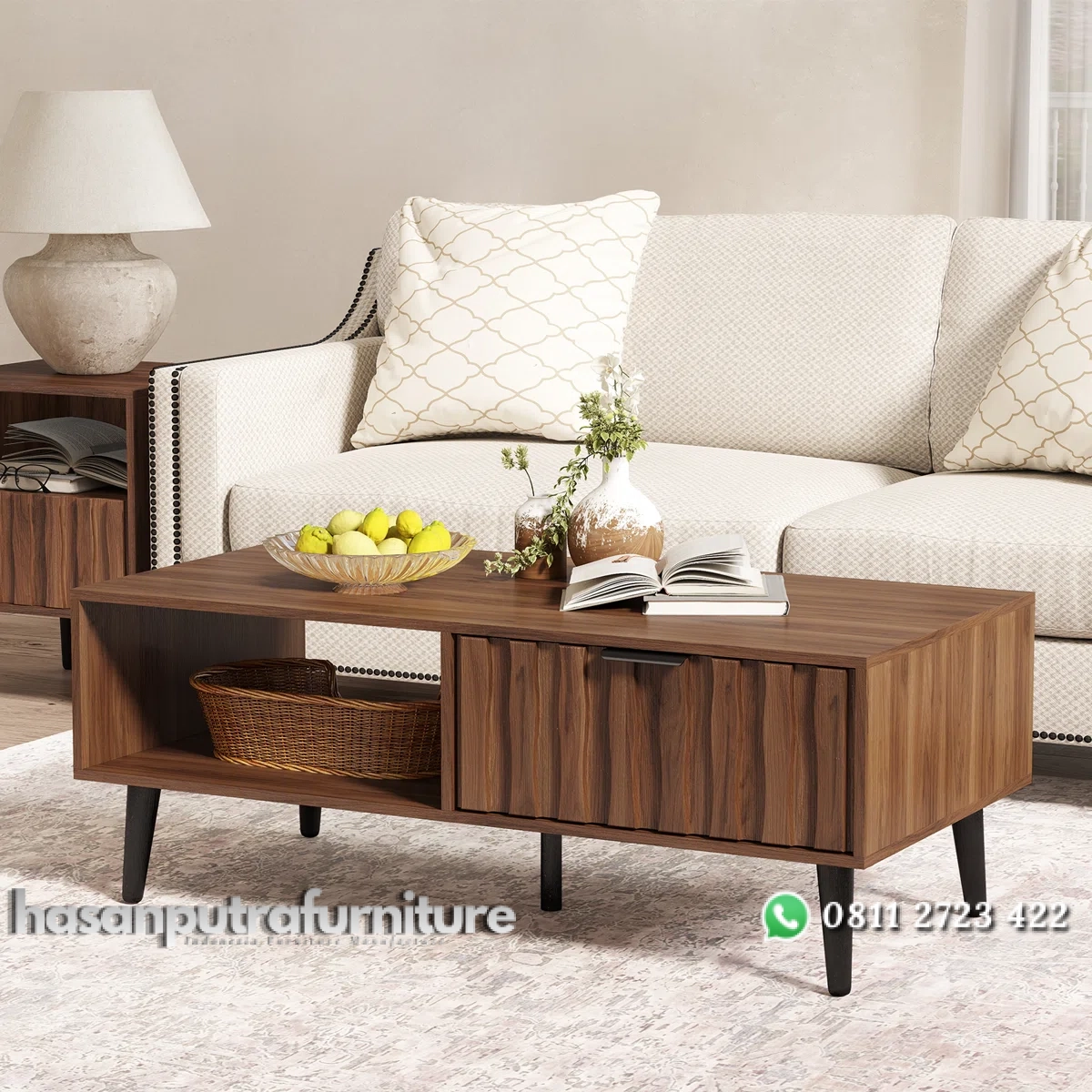 Oliver Meja Tamu Laci Unik Kayu Jati Finishing Walnut Hasan Putra Furniture Jepara - Indonesia Furniture 1 Oliver Meja Tamu Laci Unik Kayu Jati Finishing Walnut Hasan Putra Furniture Jepara - Indonesia Furniture