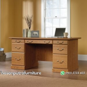 Meja Kantor Jati Minimalis Modern Hasan Putra Furniture Jepara - Indonesia Furniture