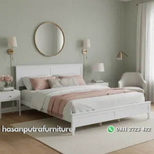 Pallona Ranjang Tidur Cat Duco Minimalis Jepara Hasan Putra Furniture Jepara - Indonesia Furniture