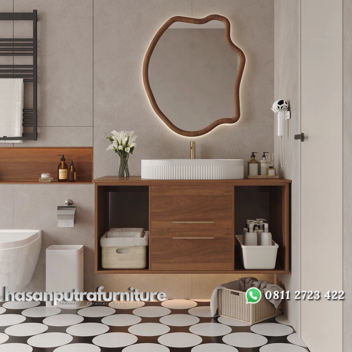RAKKA Wastafel Kabinet Desain Minimalis Kayu Jati Solid Hasan Putra Furniture Jepara - Indonesia Furniture 1 RAKKA Wastafel Kabinet Desain Minimalis Kayu Jati Solid Hasan Putra Furniture Jepara - Indonesia Furniture