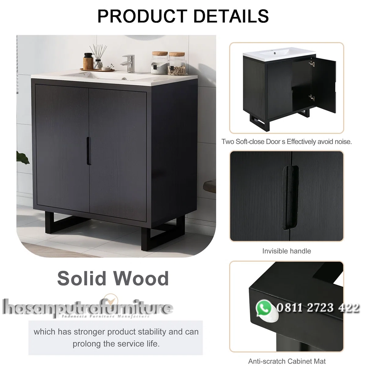 REIKA Wastafel Cabinet 2 Pintu Plywood Minimalis Hasan Putra Furniture Jepara - Indonesia Furniture 4 REIKA Wastafel Cabinet 2 Pintu Plywood Minimalis Hasan Putra Furniture Jepara - Indonesia Furniture - Gambar 4