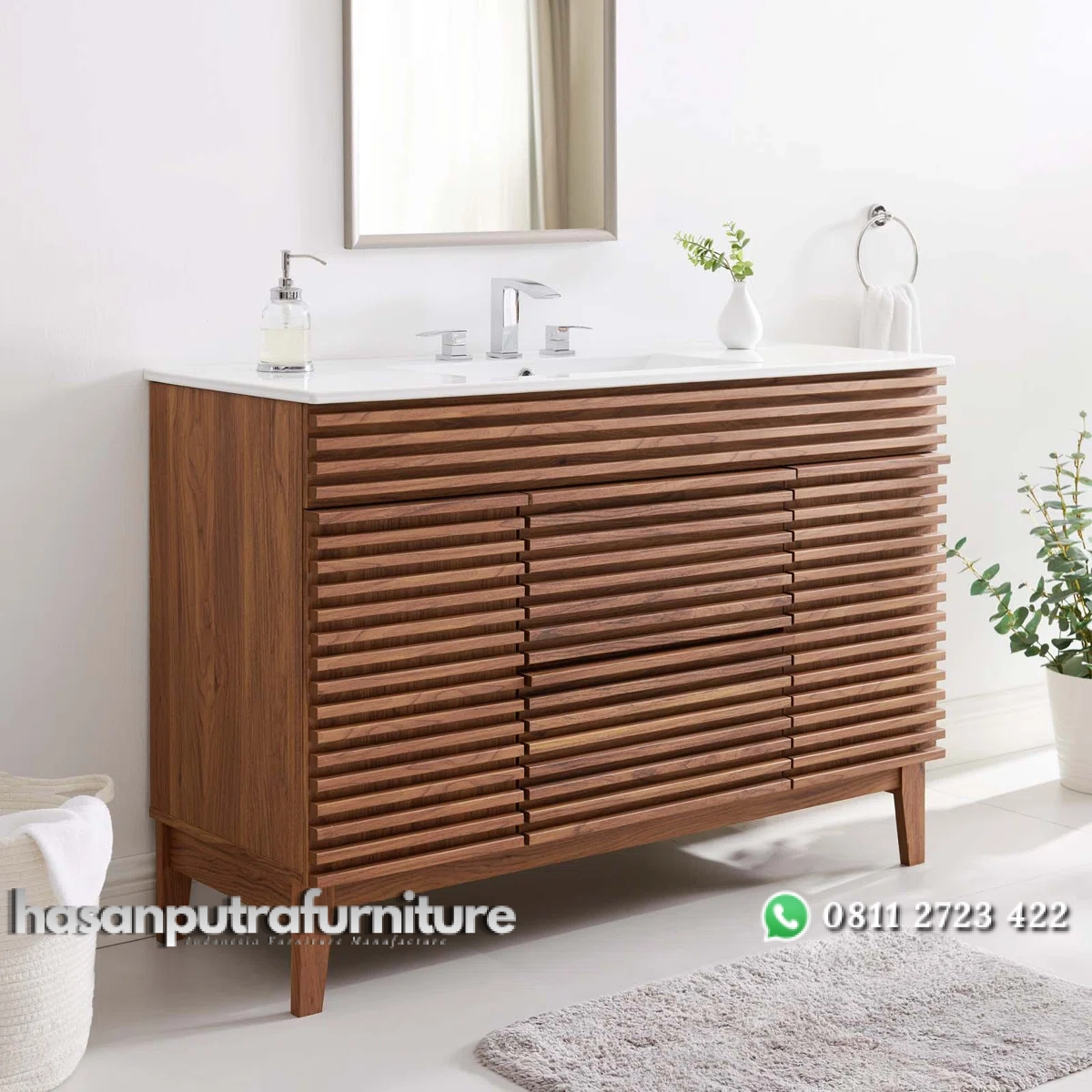 RENNO Wastafel Cabinet Desain Unik Kayu Jati Minimalis Hasan Putra Furniture Jepara - Indonesia Furniture 1 RENNO Wastafel Cabinet Desain Unik Kayu Jati Minimalis Hasan Putra Furniture Jepara - Indonesia Furniture